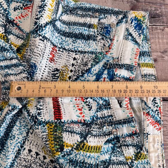 Rag & Bone Legging Jeans Women's Size 27 Abstract Print Surf Knit Skinny Stretch - Picture 7 of 11